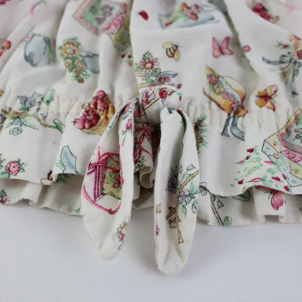 Handmade Baby Girls Garden Theme Ruffled Skirt Size 12M
