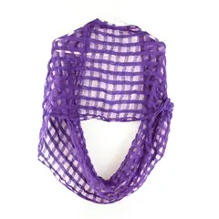Amanda Blu Women's Sheer Purple Loop Scarf Lightweight