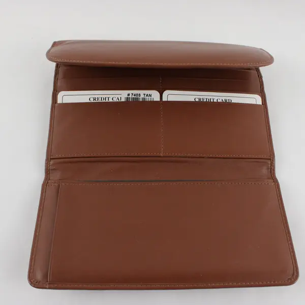 Fiocchi 7403 Tan Leather Wallet Credit Card Holder