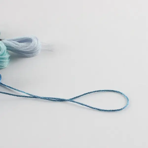 DMC Lot of 8 Metallic Thread Skeins 8.7 Yds Mixed Blue/Green/Silver New