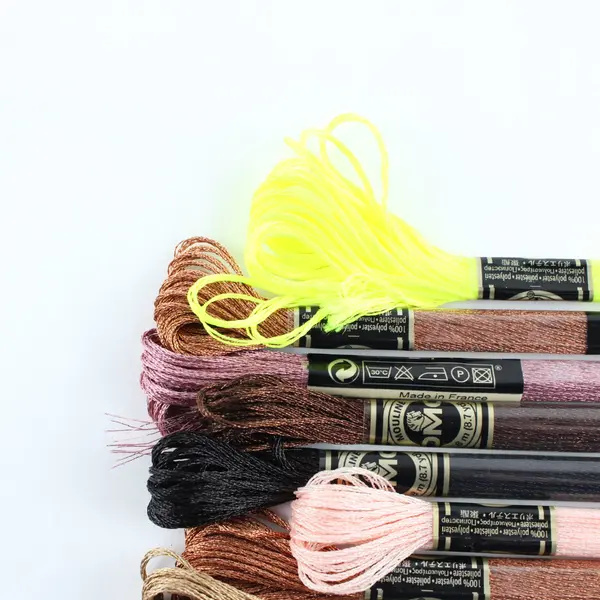 Lot of 13 DMC Metallic Thread Skeins 8.7 yds Assorted Colors New
