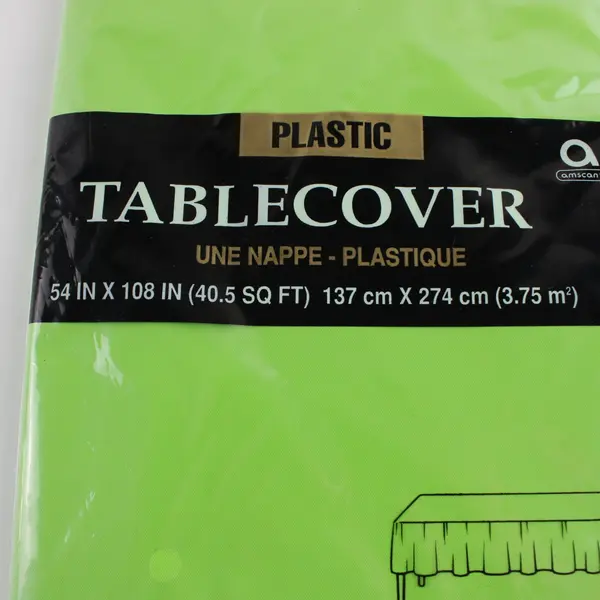 Lot of 3 New Sealed Solid Color Plastic Tablecovers Amscan DesignWare