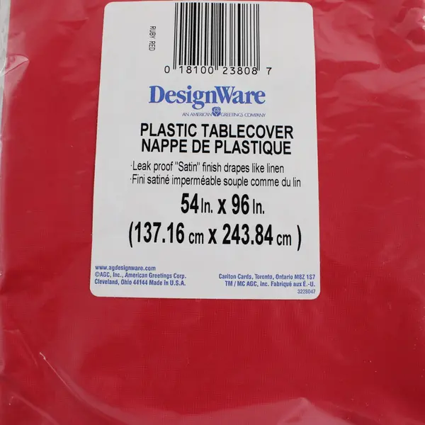 Lot of 3 New Sealed Solid Color Plastic Tablecovers Amscan DesignWare