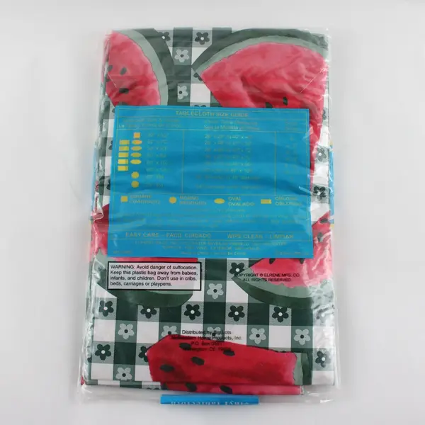 NEW SEALED Dining Fashions Summer Time Watermelon Square Tablecover 52"x52"