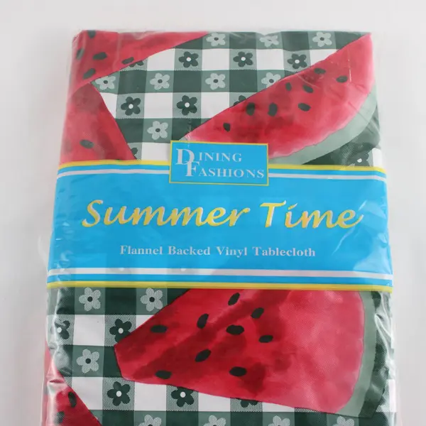 Dining Fashions Summer Time Watermelon Oblong Tablecover 52"x70"