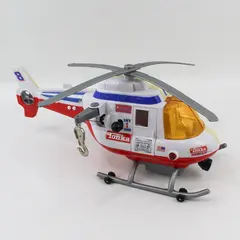 2001 Tonka Rescue Helicopter Power Winch  Hasbro Lights Sound 
