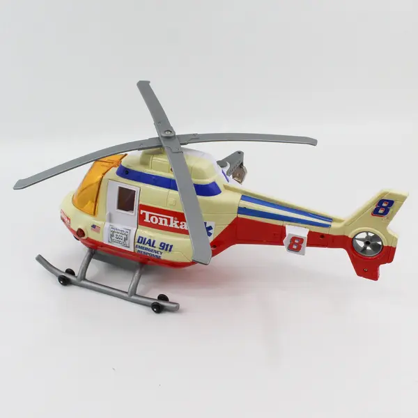 2001 Tonka Rescue Helicopter Power Winch  Hasbro Lights Sound 