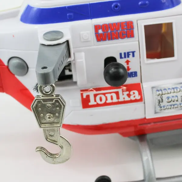 2001 Tonka Rescue Helicopter Power Winch  Hasbro Lights Sound 