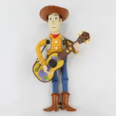 Mattel 1999 Toy Story 2 Singing Woody Doll w/ Guitar Hat Holster 16in