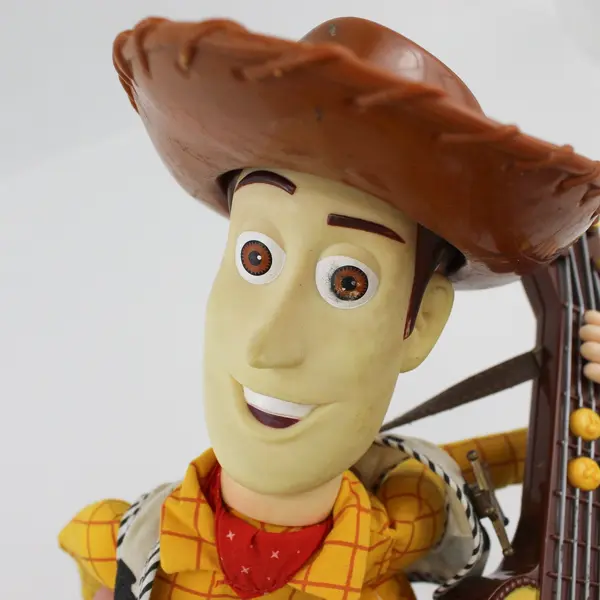 Mattel 1999 Toy Story 2 Singing Woody Doll w/ Guitar Hat Holster 16in