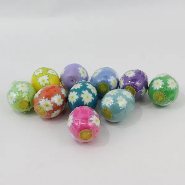Lot of 10 Hand-Sculpted Easter Egg Candles 2in Colorful Pastel Mix