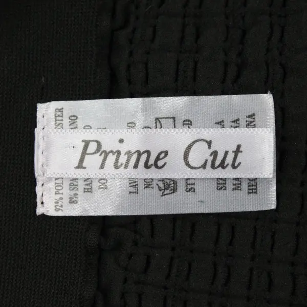 Prime Cut Black Ribbed Stretch Mini Skirt Women's One Size