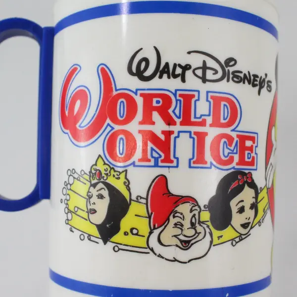 Vintage Whirley Disney On Ice Mug Pair World & Magic Kingdom