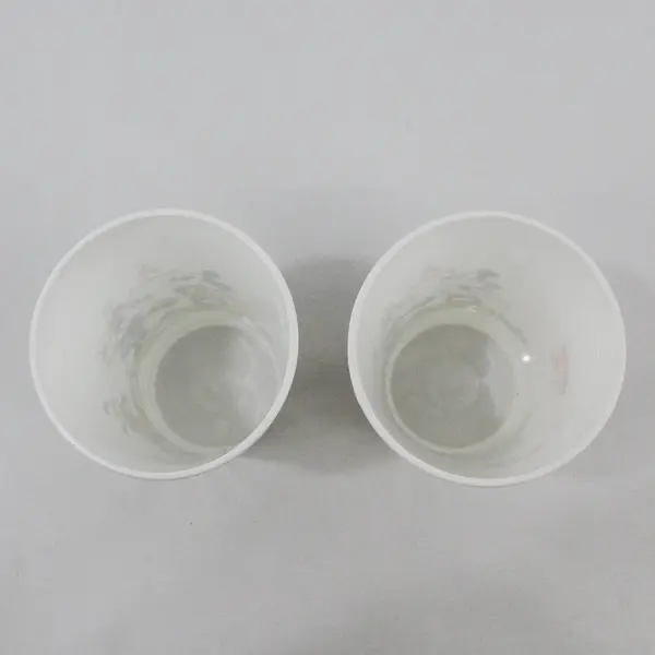 Lot of 2 Vintage 1990 PackerWare Disneyland Mickey Minnie 8oz Cups
