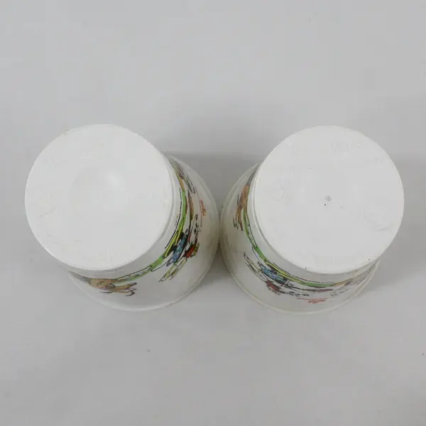 Lot of 2 Vintage 1990 PackerWare Disneyland Mickey Minnie 8oz Cups
