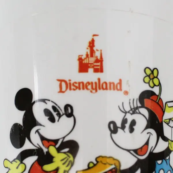 Lot of 2 Vintage 1990 PackerWare Disneyland Mickey Minnie 8oz Cups