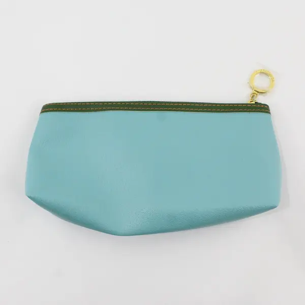 Estee Lauder Blue Teal Cosmetic Pouch Zip Makeup Travel Bag