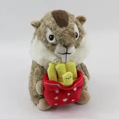 Walmart Way To Celebrate Chipmunk Plush w/ French Fries 10in Stuffed Animal