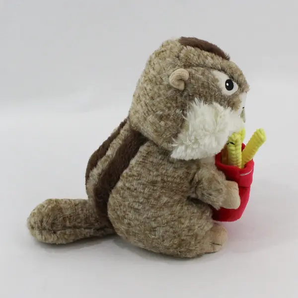 Walmart Way To Celebrate Chipmunk Plush w/ French Fries 10in Stuffed Animal