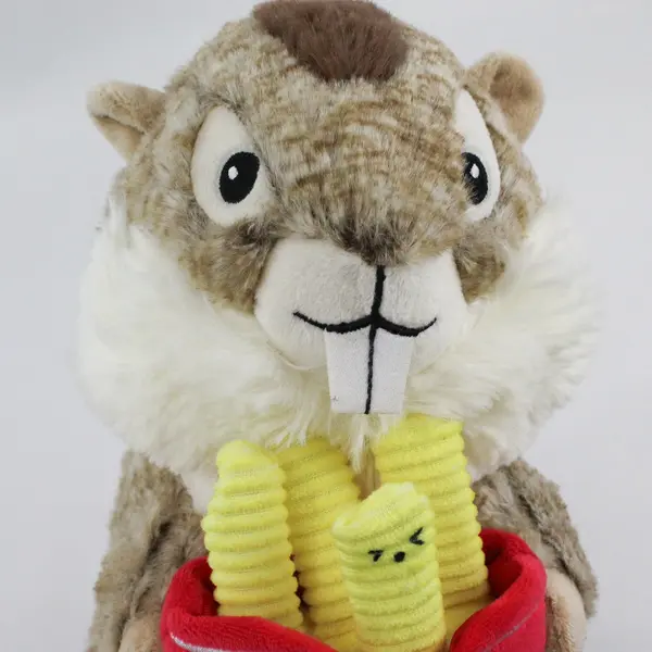 Walmart Way To Celebrate Chipmunk Plush w/ French Fries 10in Stuffed Animal