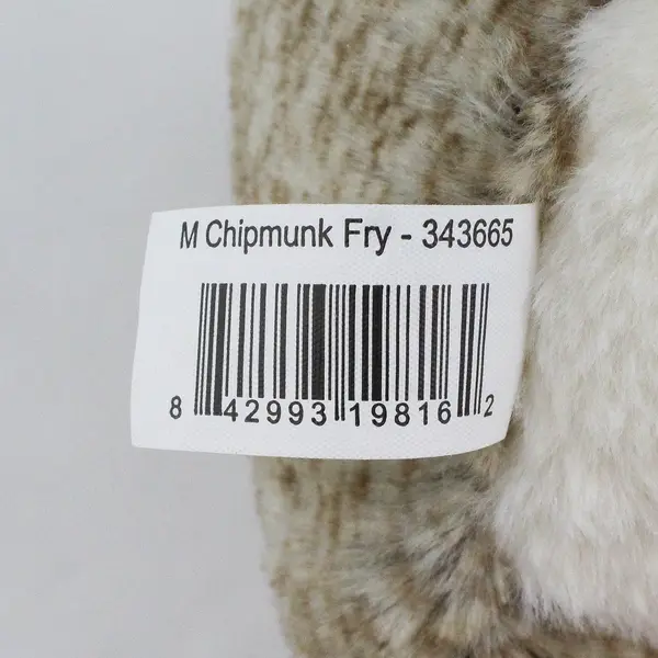 Walmart Way To Celebrate Chipmunk Plush w/ French Fries 10in Stuffed Animal
