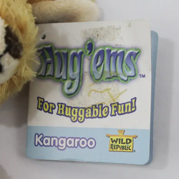 Wild Republic Hug'ems Kangaroo Plush Stuffed Animal 7in