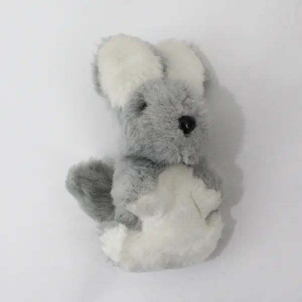 Gray Kangaroo Plush Mom & Joey Stuffed Animal 15 in