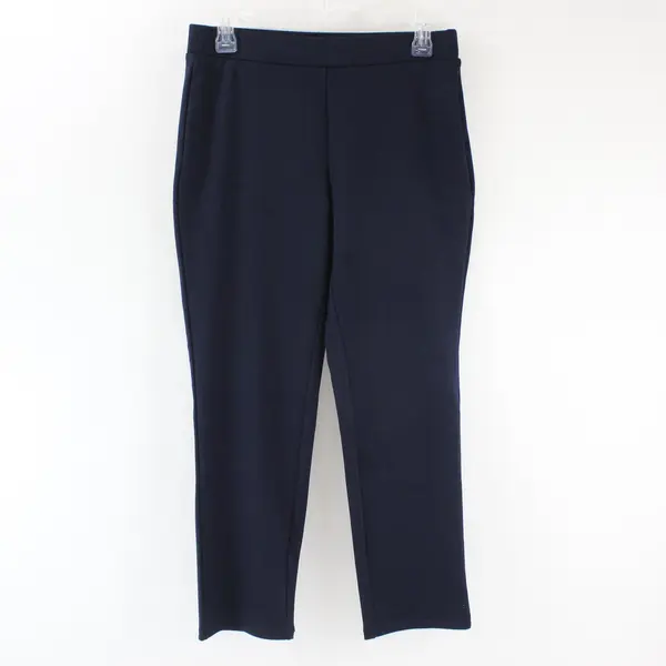 Croft & Barrow Women's Petite PS Short Stretch Navy Blue Elastic Waist Leggings