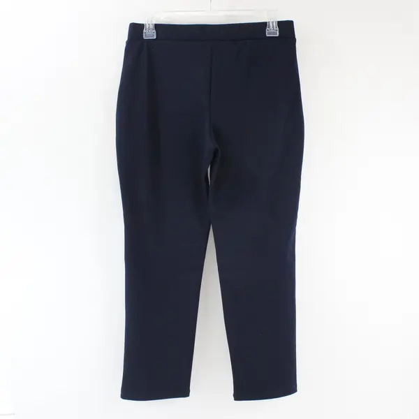 Croft & Barrow Women's Petite PS Short Stretch Navy Blue Elastic Waist Leggings