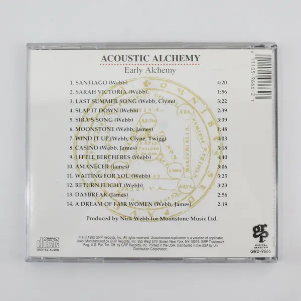 Acoustic Alchemy Early Alchemy CD GRP Digital Master