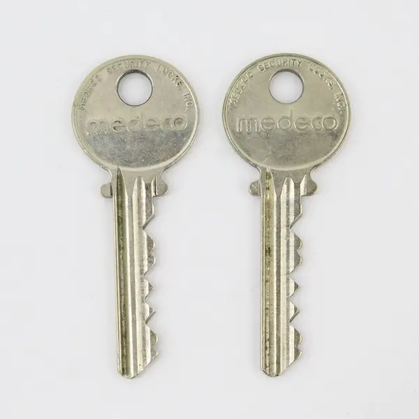 Medeco Original 6-Pin Cut Keys 2 Pack Used