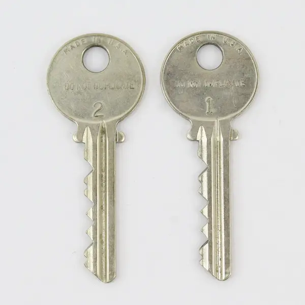 Medeco Original 6-Pin Cut Keys 2 Pack Used
