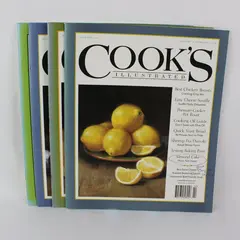 Lot 4 Cook's Illustrated Magazines 2014 Issues 126 127 129 130