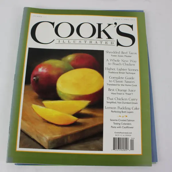 Lot 4 Cook's Illustrated Magazines 2014 Issues 126 127 129 130