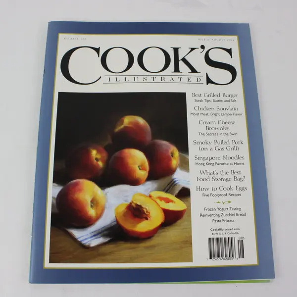 Lot 4 Cook's Illustrated Magazines 2014 Issues 126 127 129 130