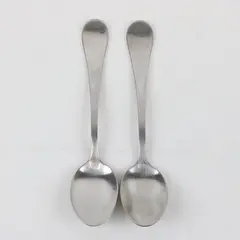 Lot of 2 Cambridge Charm 18/8 Stainless Steel Teaspoons 6 3/4in