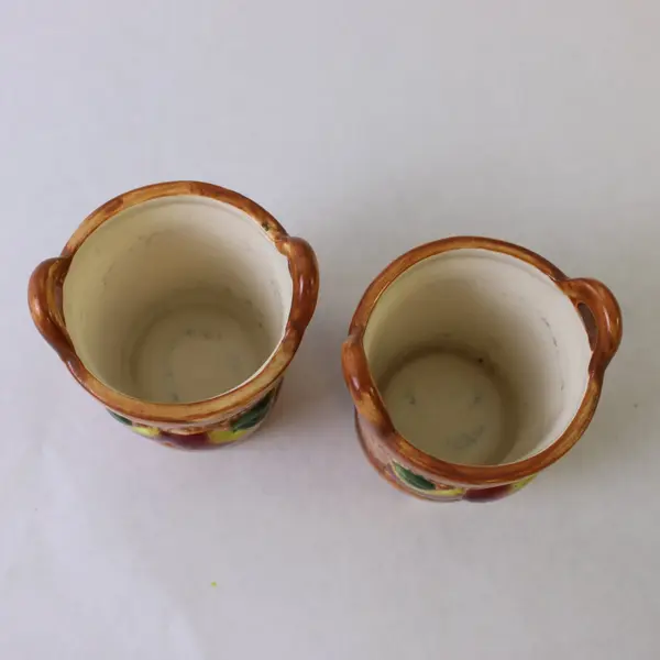 Set of 2 Yankee Candle Apple  Barrel Votive Candle Holder Farmhouse Country 