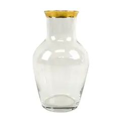 Executive Imperial Water Carafe Gold Rim 7in Decorative Pitcher