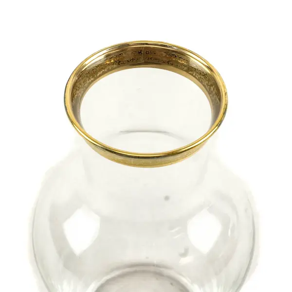 Executive Imperial Water Carafe Gold Rim 7in Decorative Pitcher