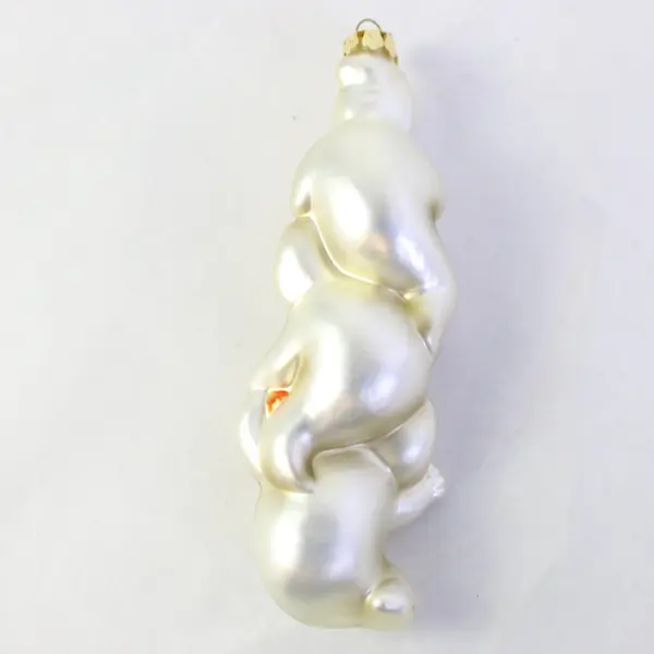 Dept 56 Hand-Blown Glass Halloween Ornament 3 Ghosts Jack-O-Lanterns 33829