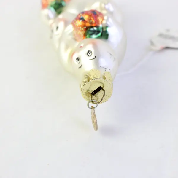 Dept 56 Hand-Blown Glass Halloween Ornament 3 Ghosts Jack-O-Lanterns 33829