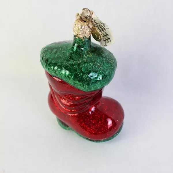 Lot of 3 Hand-Blown Glass Ornaments Uncle Sam Santa Boot Candle