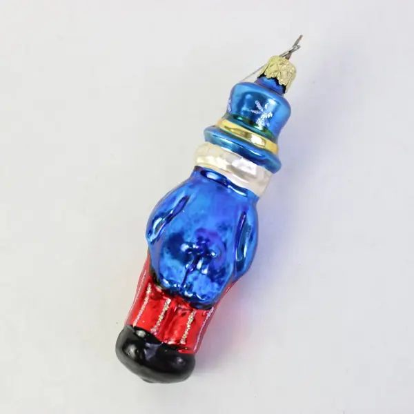 Lot of 3 Hand-Blown Glass Ornaments Uncle Sam Santa Boot Candle