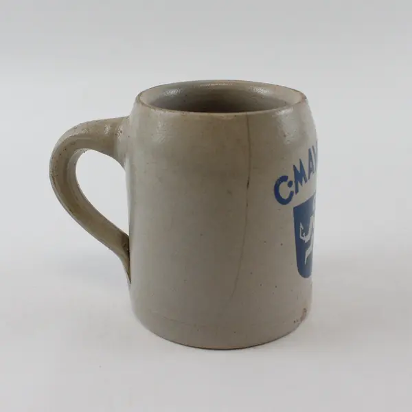 Vintage German C. Mayer & Co. Salt Glazed Stoneware Beer Stein 4"
