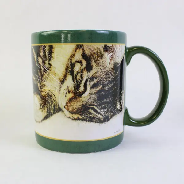 Lot of 3 Coffee Mugs Cups Copper Cat Episcopal Church Colorado