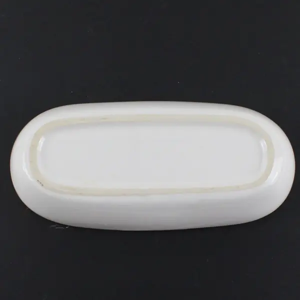 White Ceramic Serving Tray 10 x 4.5 In Snack Appetizer Dish