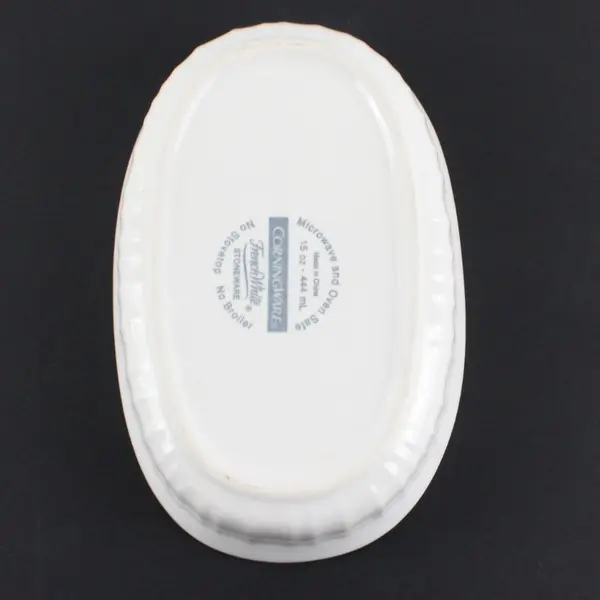 CorningWare French White 15oz Oval Baker Baking Dish No Lid