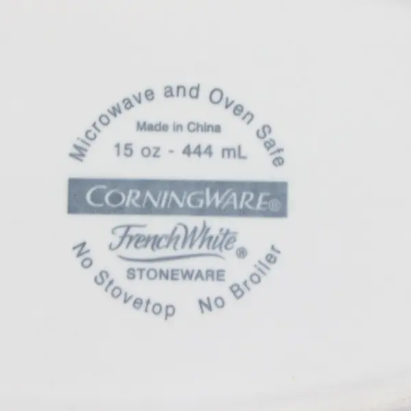 CorningWare French White 15oz Oval Baker Baking Dish No Lid