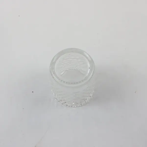 Set of 3 Clear Hobnail Glass Votive Candle Holders Farmhouse Decor