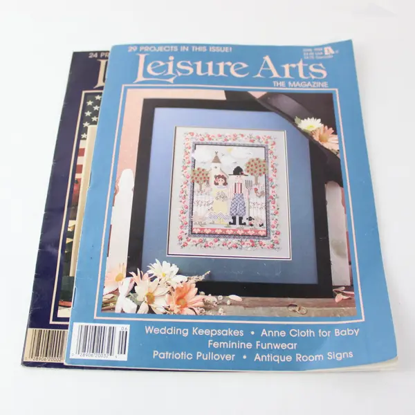Vintage Lot of 2 Leisure Arts The Magazine June & August 1989 Good